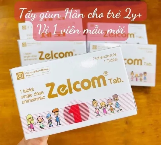 Viên Tẩy Giun Zelcom Hàn Quốc (mẫu mới)