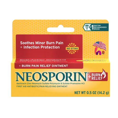 Kem Mờ Sẹo  Neosporin Pain Relief Ointment (màu đỏ)