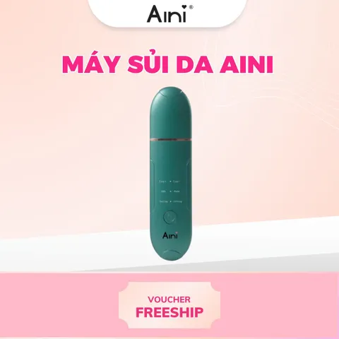 Máy Sủi Da AINI - Tẩy Tế Bào Chết, Đẩy Mụn Đầu Đen, Nâng Cơ, Làm Săn Chắc Da, Chăm Sóc Da Skincare Sóng Siêu Âm