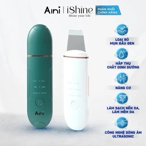 Máy Sủi Da AINI - Tẩy Tế Bào Chết, Đẩy Mụn Đầu Đen, Nâng Cơ, Làm Săn Chắc Da, Chăm Sóc Da Skincare Sóng Siêu Âm