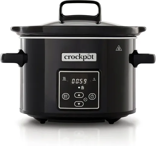 Nồi Nấu Chậm Crockpot CSC061X 2.4L Đen - Máy Nấu Thông Minh Tiết Kiệm Thời Gian, Chế Độ Nấu Đa Năng Cho Bữa Ăn Ngon Miệng