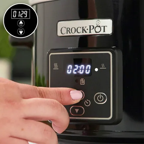 Nồi Nấu Chậm Crockpot CSC061X 2.4L Đen - Máy Nấu Thông Minh Tiết Kiệm Thời Gian, Chế Độ Nấu Đa Năng Cho Bữa Ăn Ngon Miệng
