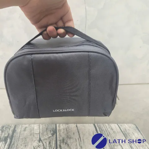 Bộ Hộp Cơm Giữ Nhiệt Lock&Lock Gồm 3 Hộp Inox Kèm Đũa LHC8016 -1150ml