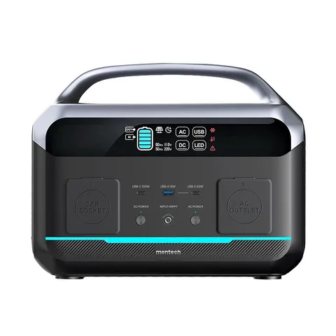 Trạm Sạc Di Động Mentech MT600 600W - Dung Lượng 307.2Wh, 2 Cổng USB-C 100W & 60W, Sạc 220V Cho Các Thiết Bị Điện Tử