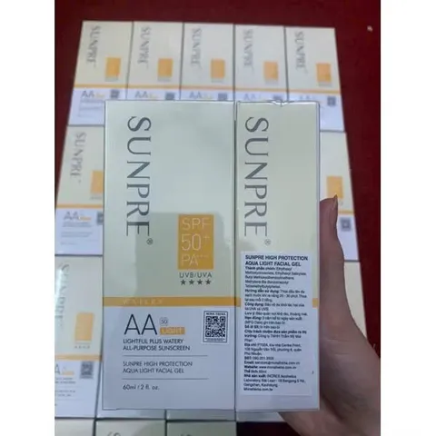 Gel Chống Nắng Không Màu Kiềm Dầu Mona Frema SUNPRE SPF 50+ - Bảo Vệ UV, Kết Cấu Nhẹ, Thích Hợp Cho Da Dầu và Nhạy Cảm