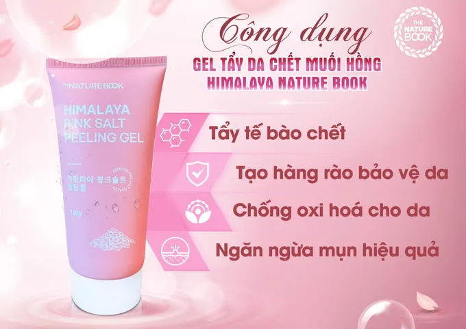 Tẩy Da Chết Muối Hồng Himalaya - Sản Phẩm Tẩy Tế Bào Chết Hiệu Quả, Làm Sáng và Cấp Ẩm Da - Nature Book