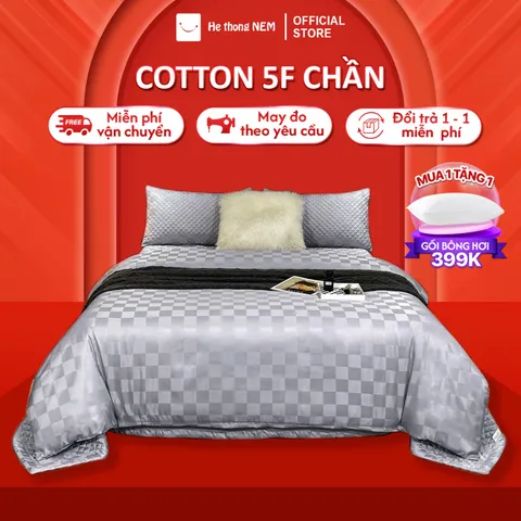Combo Chăn Ga Gối Đệm Cao Cấp 5 Món Hệ Thống Nệm Bộ Set Chăn Ga Drap Grap Chần Bồng Phủ Trải Dường Giường Gối Nệm Đệm 5 Món