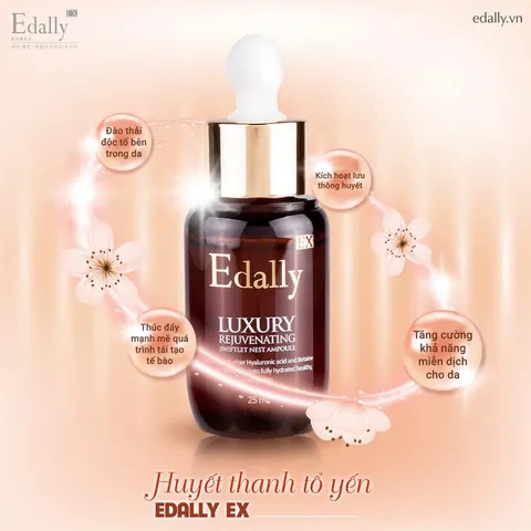 Huyết Thanh Tổ Yến Edally EX - Serum Chống Oxy Hóa, Dưỡng Ẩm và Tái Tạo Làn Da Tươi Trẻ - Sản Phẩm Chăm Sóc Da Cao Cấp Hàn Quốc 25ml