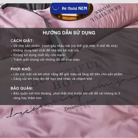 Bộ ga giường lụa beauty Hệ Thống Nệm bộ set chăn ga drap grap phủ trải giường gối nệm đệm 5 món lụa thái mùa hè cao cấp