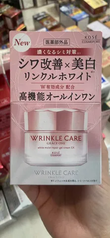 Kem Dưỡng Ẩm Trắng Da Kose Wrinkle Care Grace One White Moist - Chăm Sóc Da, Chống Lão Hóa, Phục Hồi Độ Sáng Mịn, Dành Cho Mọi Loại Da