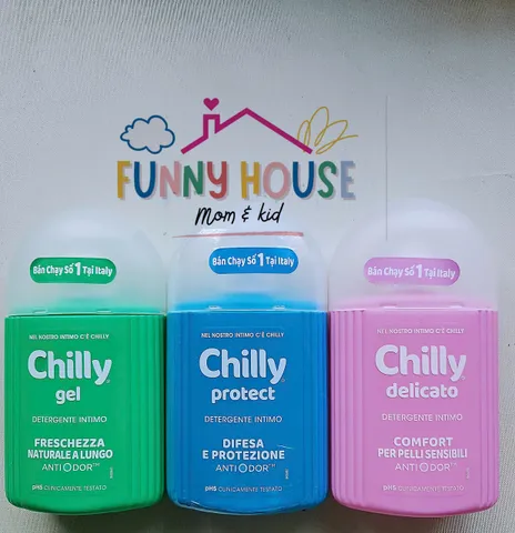 Dung dịch vệ sinh phụ nữ Chilly 200ml - Làm sạch, dưỡng ẩm, ngừa vi khuẩn, ngăn mùi hiệu quả cho vùng nhạy cảm
