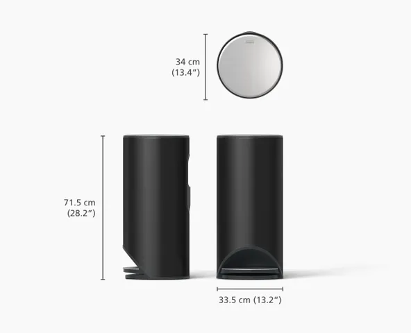 Thùng rác đạp chân Joseph Joseph Arc™ 30L - Thiết kế sang trọng, tiện lợi với bộ lọc mùi, giải pháp vệ sinh thông minh cho không gian sống