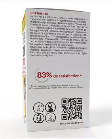 Viên Uống Vitamin Tổng Hợp Arkopharma Azinc Vitality 150 Viên - Hỗ Trợ Tăng Cường Năng Lượng và Miễn Dịch cho Người Lớn