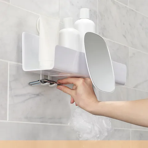 Kệ Để Đồ Nhà Tắm Gắn Tường Joseph Joseph 70548 EasyStore - Chất Liệu Nhựa Cao Cấp, Thiết Kế Thoát Nước, Công Nghệ Hút Chân Không 3.5kg