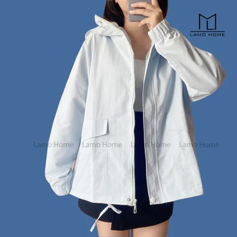 Áo Khoác Dù Chống Nắng Form Rộng Hàn Quốc Lamo Home A001 - Áo Khoác Siêu Nhẹ, Thời Trang Nữ, Chống Nước, Phong Cách Trẻ Trung