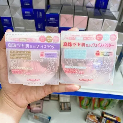 Phấn phủ ngọc trai Canmake Nhật Bản 10g - Bảo vệ da, kiểm soát dầu, màu sắc tự nhiên, trang điểm hoàn hảo