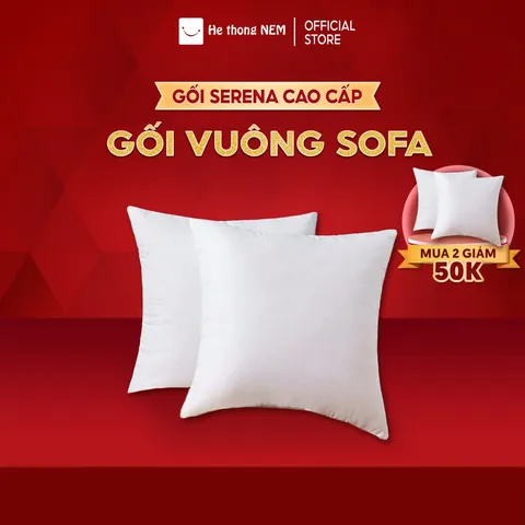 Ruột gối tựa lưng sofa Hệ Thống Nệm cao cấp Ruột gối vuông 45x45 tựa dựa kê lưng trang trí phòng khách văn phòng để ghế sofa