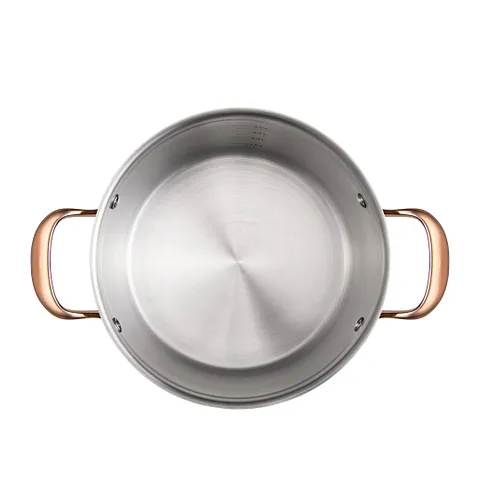 Nồi chảo inox 304 đáy từ NAG1358 cao cấp 4 size (16, 20, 24cm)