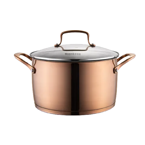 Nồi chảo inox 304 đáy từ NAG1358 cao cấp 4 size (16, 20, 24cm)