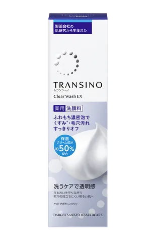 Sữa Rửa Mặt TRANSINO Clear Wash EX 100g - Giải Pháp Làm Sạch Da Hiệu Quả Từ Nhật Bản, Phù Hợp Cho Da Nhạy Cảm