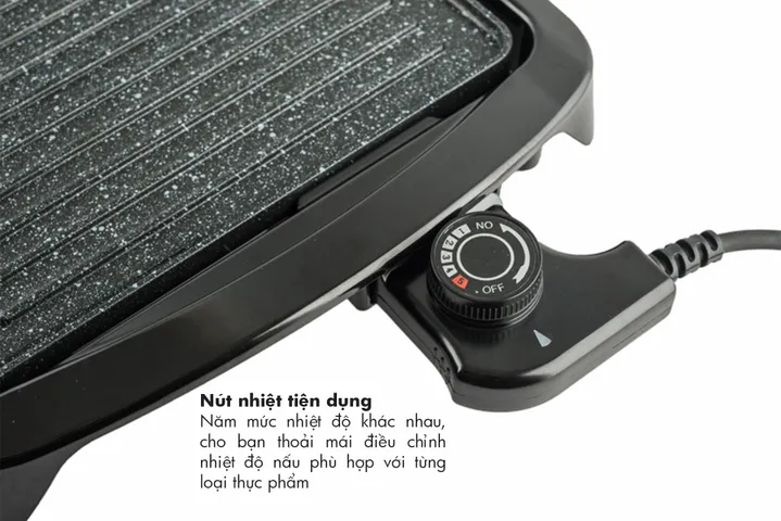 Bếp Nướng Điện Nagakawa NAG3101 (1650W) - 5 mức nhiệt độ linh hoạt