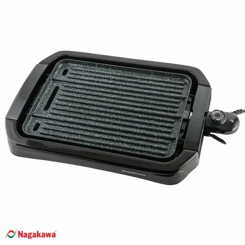 Bếp Nướng Điện Nagakawa NAG3102 2000W - Thiết Kế Sang Trọng, Nướng 2 Mặt, Dễ Dàng Điều Chỉnh Nhiệt Độ, Phù Hợp Gia Đình 2-6 Người