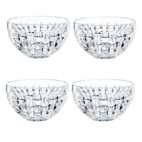 Bộ bát nhúng Nachtmann Bossa Nova 4 món - Thủy tinh trong suốt, thiết kế tinh xảo và hiện đại, hoàn hảo cho nước chấm và trang trí bàn ăn
