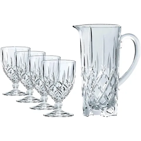 Bộ Bình Ly Nachtmann Noblesse 5 Món - 1 Bình 1.19 Lít + 4 Ly 0.35 Lít, Dụng Cụ Pha Chế Sang Trọng, Quà Tặng Thích Hợp Cho Dịp Lễ Tết