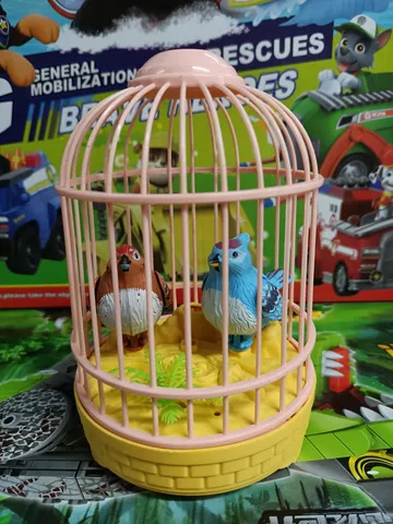 Đồ chơi lồng chim có đèn và âm thanh tiếng chim hót - giao ngẫu nhiên (5508A 888)