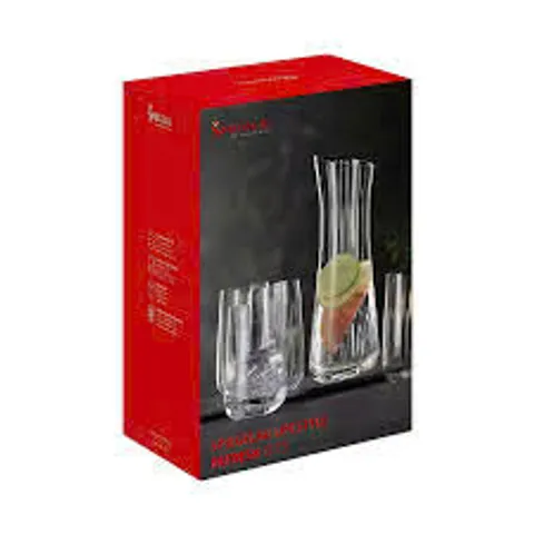 Bộ Pha Lê Spiegelau REFRESH - 1 Bình 1 Lít và 4 Ly 510ml Cao Cấp, Sang Trọng, Đậm Chất Đức, Dùng Trang Trí Hoặc Làm Quà Tặng