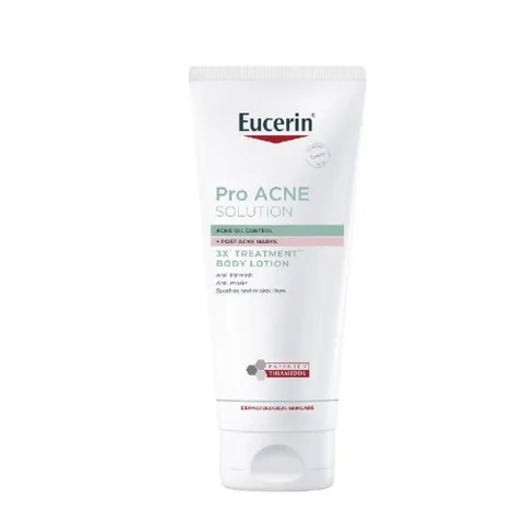 Sữa Dưỡng Thể Eucerin Proacne 3X Giảm Mụn & Thâm 200mL - Kem Dưỡng Chuyên Sâu Cho Da Mụn, Cấp Ẩm, Làm Mịn Da