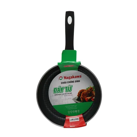Chảo Chống Dính Bếp Từ 20cm NAGAKAWA NAG2001 Nhôm Cao Cấp Có Đáy Từ