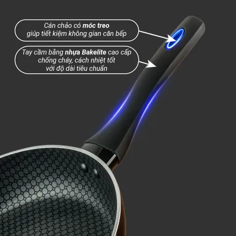 Chảo chống dính  đáy từ Nagakawa NAG2601 (26cm) - Sử dụng mọi loại bếp