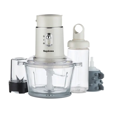 Máy Xay Thịt Đa Năng Nagakawa NAG0823 - 250W, Dung Tích 1,5L, Xay Thịt, Sinh Tố, Đồ Khô, Bóc Tỏi, Bảo Hành 12 Tháng