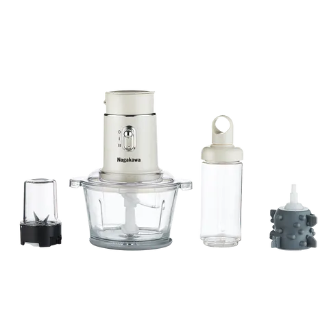 Máy Xay Thịt Đa Năng Nagakawa NAG0823 - 250W, Dung Tích 1,5L, Xay Thịt, Sinh Tố, Đồ Khô, Bóc Tỏi, Bảo Hành 12 Tháng