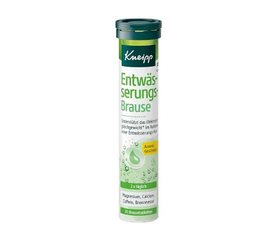 Viên Sủi Hỗ Trợ Đào Thải Nước Kneipp 20 Viên - Giảm Giữ Nước, Hỗ Trợ Cân Bằng Điện Giải, Sản Phẩm Nội Địa Đức