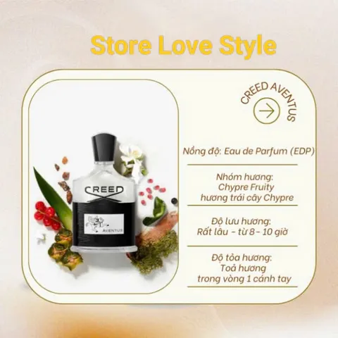 Nước hoa nam Creed Aventus ấm áp hiện đại nam tính [chai chiết 10ml]