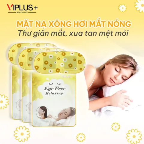Combo 5 Mặt Nạ Xông Hơi Chườm Mắt Nóng VIPLUS+ - Giải Stress, Thư Giãn, Hỗ Trợ Ngủ Ngon, Hương Tinh Dầu Thiên Nhiên