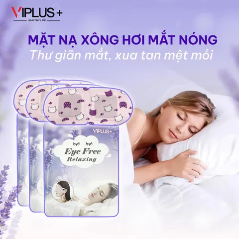 Combo 5 Mặt Nạ Xông Hơi Chườm Mắt Nóng VIPLUS+ - Giải Stress, Thư Giãn, Hỗ Trợ Ngủ Ngon, Hương Tinh Dầu Thiên Nhiên