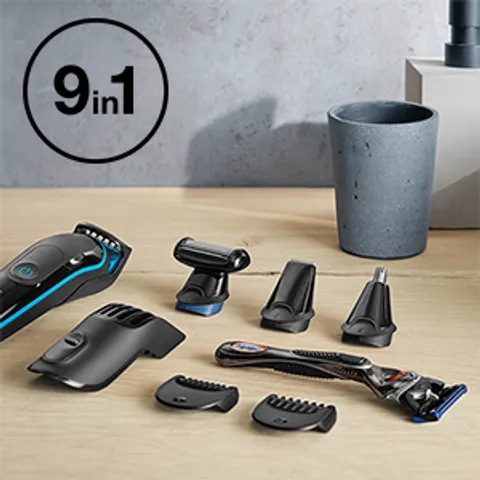 Bộ Tông Đơ Đa Năng Braun MGK5280, 9-in-1 Cắt Tỉa Râu, Tóc & Lông Mũi - Thiết Bị Làm Đẹp Hàng Đầu Đức