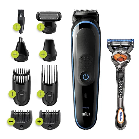 Bộ Tông Đơ Đa Năng Braun MGK5280, 9-in-1 Cắt Tỉa Râu, Tóc & Lông Mũi - Thiết Bị Làm Đẹp Hàng Đầu Đức