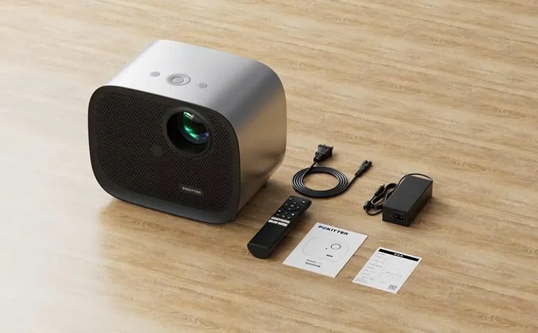 Máy Chiếu Mini Pokitter K1S Full HD 1080P - Kết Nối Điện Thoại Qua Android, Âm Thanh 20W, Tự Động Chỉnh Keystone, Thích Hợp Giải Trí Tại Nhà