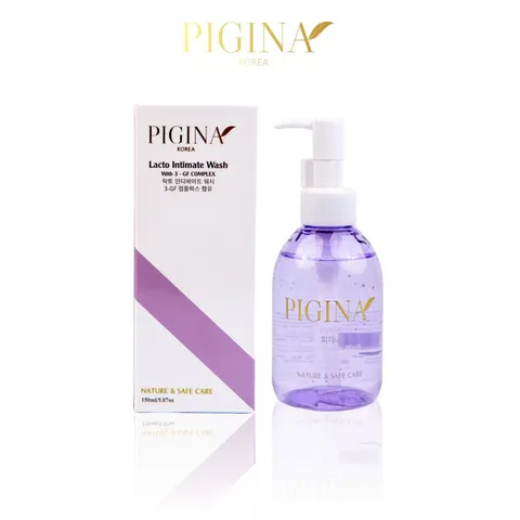 Dung dịch vệ sinh phụ nữ Pigina Lacto 150ml - Gel vệ sinh dịu nhẹ, cân bằng pH, chăm sóc vùng kín, khử mùi hiệu quả