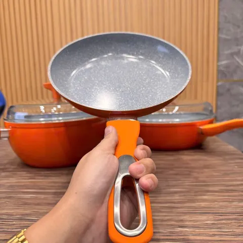 Bộ Nồi Chảo Chống Dính DESLON Kitchenware - Hợp Kim Nhôm Cao Cấp, An Toàn, Dùng Được Cho Bếp Từ, Không Chứa PFOA