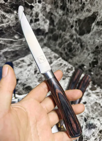 Bộ 6 Dao Gọt Imarku Nhật Bản - Dao Tỉa Hoa Quả Thép Không Gỉ SUS440A, Cán Gỗ Pakkawood Tiện Dụng Cho Nhà Bếp