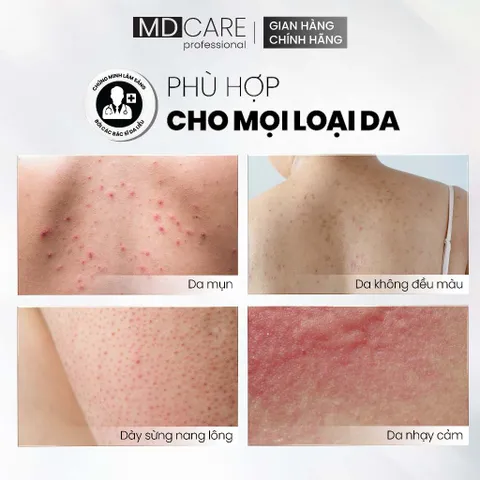 Sữa Tắm MD Care C.L.E.A.N.S.E AHAs & BHA - Tẩy Tế Bào Chết & Giảm Mụn Cho Da Mịn Màng, 200ml