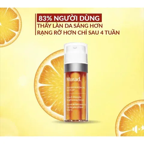 Serum Dưỡng Trắng Da Murad Vita-C Glycolic Brightening 30ml - Sáng Da, Chống Lão Hóa, Tái Tạo Bề Mặt Da Mịn Màng