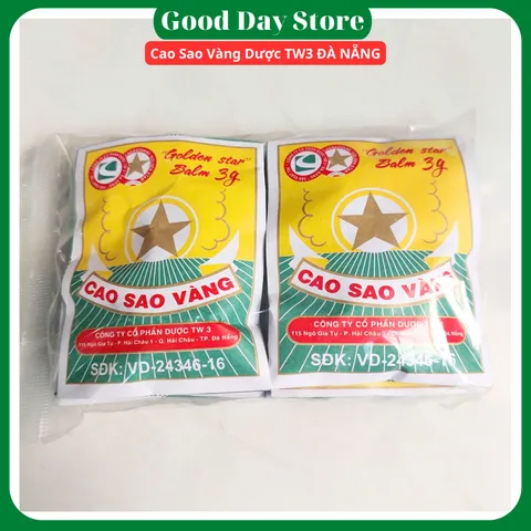 COMBO 10 Hộp Cao Sao Vàng 3 Gram & Dầu Cù Là Dược TW3 Đà Nẵng - Sản Phẩm Xoa Bóp 