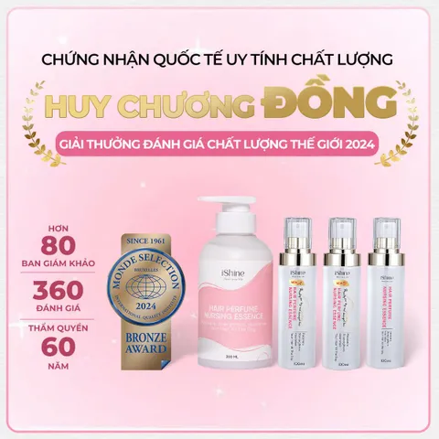 Tinh Chất Dưỡng Tóc Hương Nước Hoa ISHINE 300ml - Giúp Giảm Khô Xơ, Lưu Hương Lâu, Phục Hồi Tóc Hư Tổn