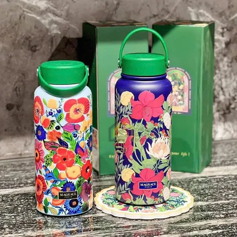 Bình Giữ Nhiệt Magrace Paris 1L Chất Liệu Cao Cấp - Giữ Nóng 12 Giờ, Giữ Lạnh 24 Giờ - Phong Cách Sang Trọng, Thời Trang 2023